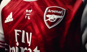 arsenal jersey upclose