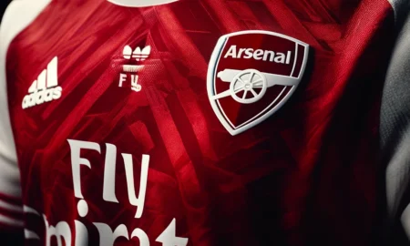 arsenal jersey upclose