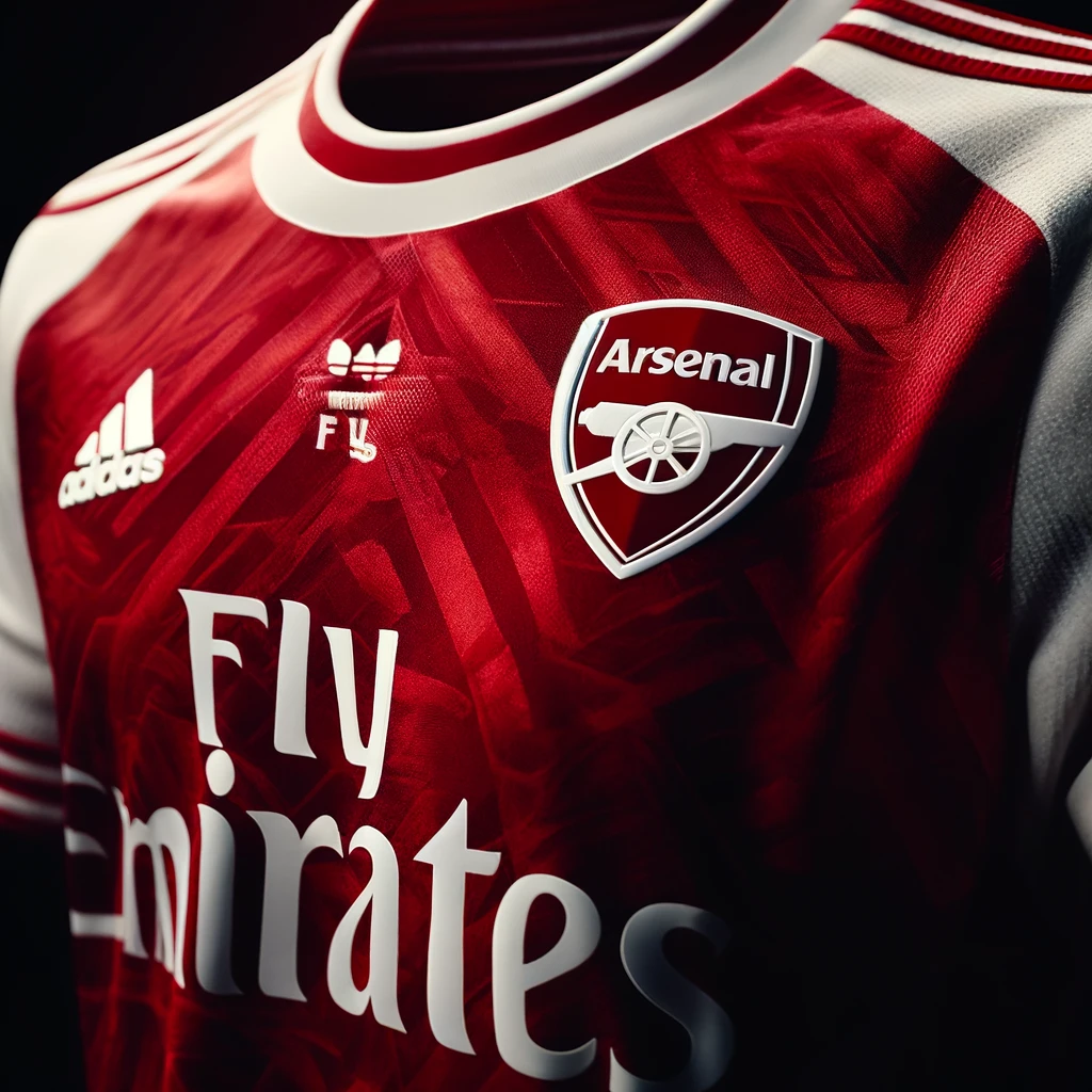 arsenal jersey upclose